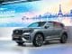 Geely Monjaro EM-i gris sur le stand Geely du Mondial de l'Auto 2026