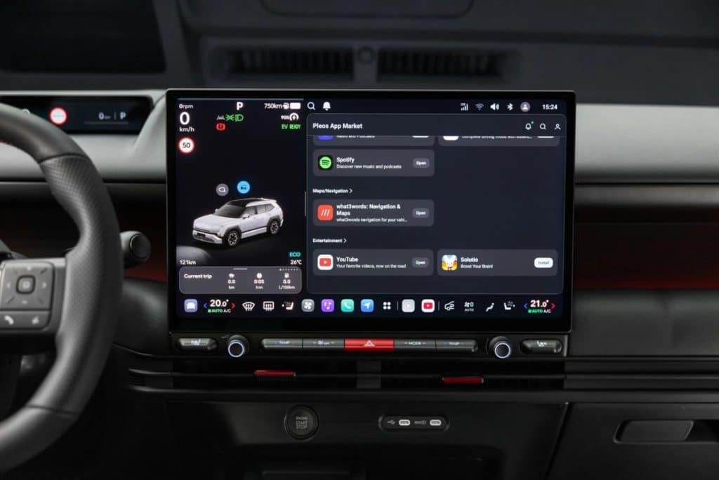 Écran central Pleos du Hyundai Tucson N Line Nouvelle Génération