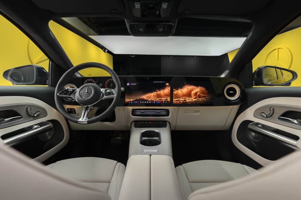 Planche de bord et écrans de la nouvelle Mercedes-Benz GLA